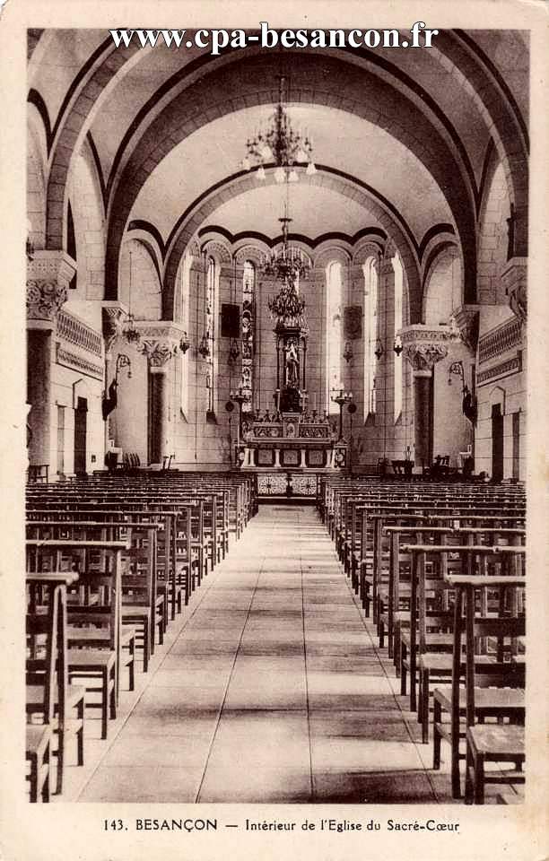 143. BESANÇON - Intérieur de l'Eglise du Sacré-Cœur